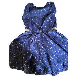 Mini Boden blue dot dress size 7/8